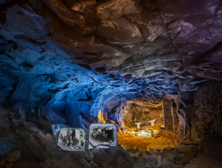 Salle 4 - Grotte de la Pierre - Le quotidien à Volvic