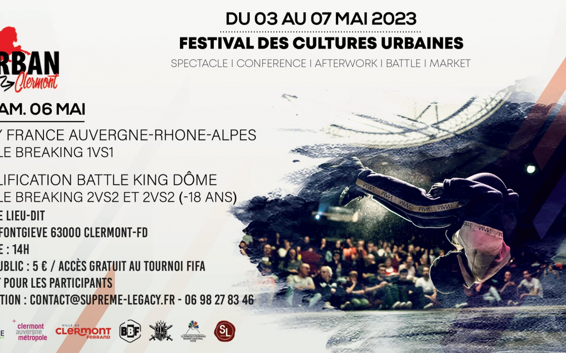 © Urban Clermont 2023 | Bboyfrance AURA + Qualif Battle King Dôme