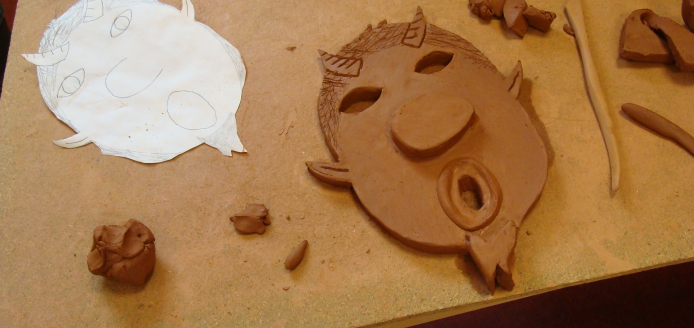 Atelier - Exemple de masque en argile