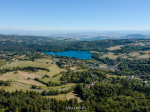 panorama drone - lac d'Aydat